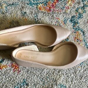 Nine West Cream Textured Women's Shoes